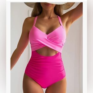 Eomenie Women's One Piece Swimsuits Tummy Control L
BNWOT